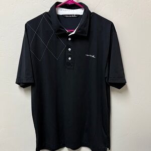 Travis Mathew Men's Polo Shirt in Black